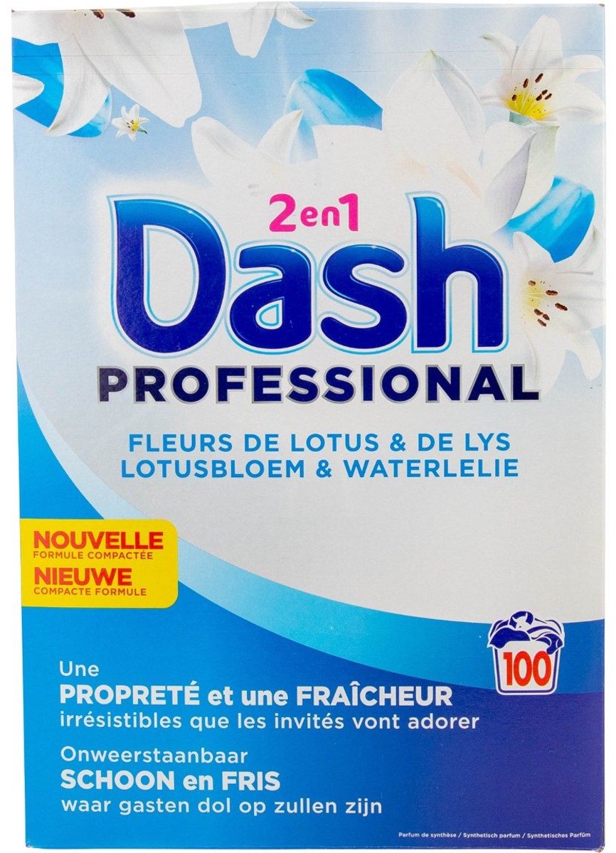 Goedkoopste Dash 2in1 Waspoeder Lotusbloem & Lelie - 6.6 kg (100 wasbeurten