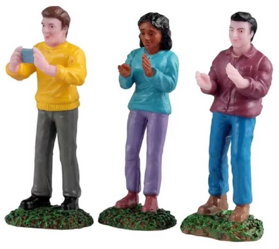 Lemax - Music Festival Fans - Set van 3