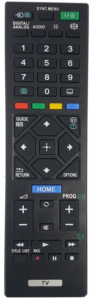 Universele Sony RMT-TX440E / RMT-TX450E afstandsbediening- Geschikt voor alle Sony televisies