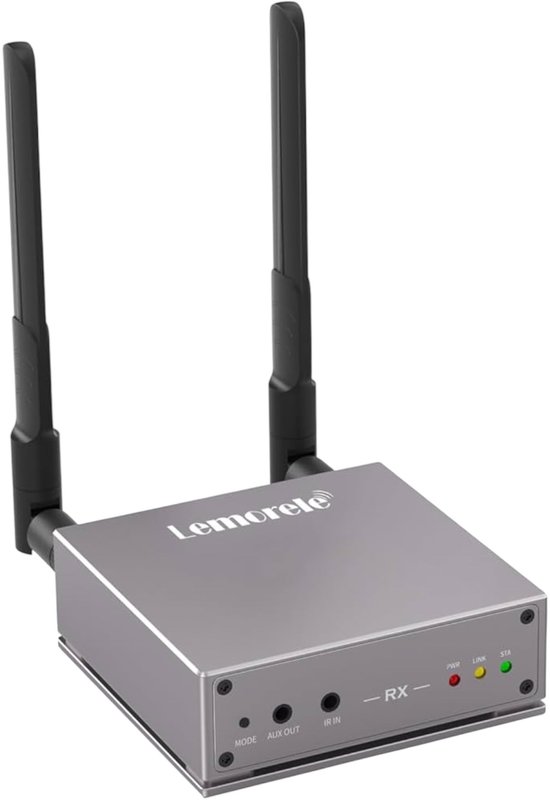 Lemorele Vezeték nélküli HDMI adó és vevő 50 méteres hatótávolsággal