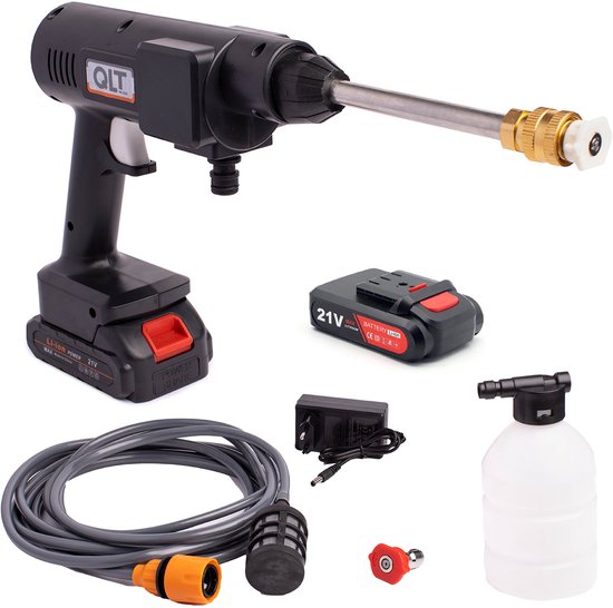 QLT Draadloze Hogedrukreiniger met 2 Accu's