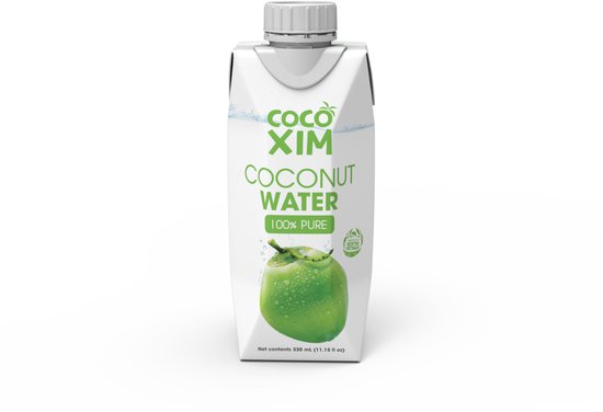 Cocoxim 100% Pure kokoswater - 12x330ml - pure coconut water - Coco Xim - niet gemaakt uit concentraat en geen toevoegingen - 100% puur