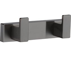 Plieger Altea Badkamer Haakjes – Dubbele Haak – Geborsteld Gunmetal