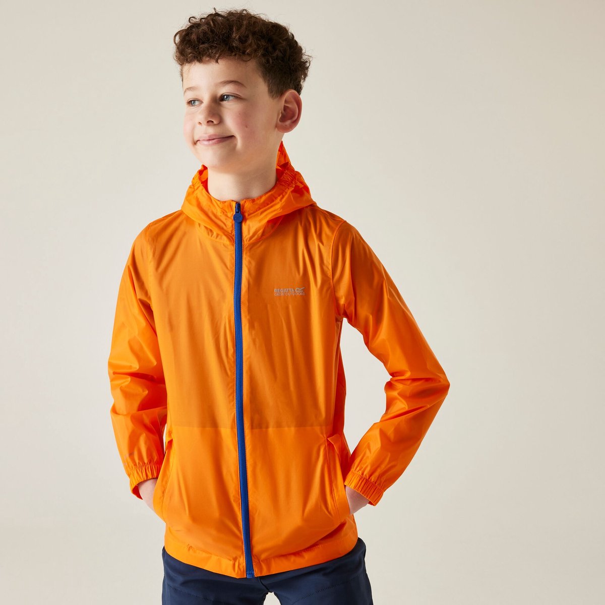 Jas Kinderen Waterdicht Lichtgewicht Oranje