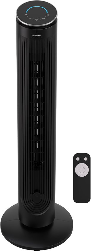 Auronic Torenventilator - Vloerventilator - Luchtkoeler - Ventilator Staand - 105 CM - 5 Snelheden - Met Afstandsbediening - Stille Ventilator - Fan - 45 dB - Zwart