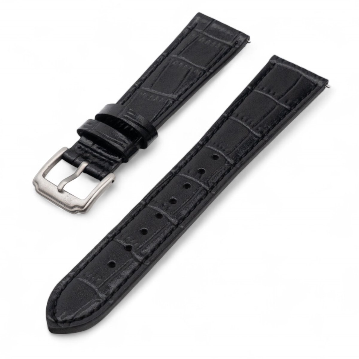 Horlogeband Zaviro Zwart 22 mm