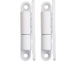 SOTECH 2 deurscharnieren opschroefscharnier 15 x 83 mm Scharnier renovatie scharnier voor opschroefbare binnendeuren (wit staal)