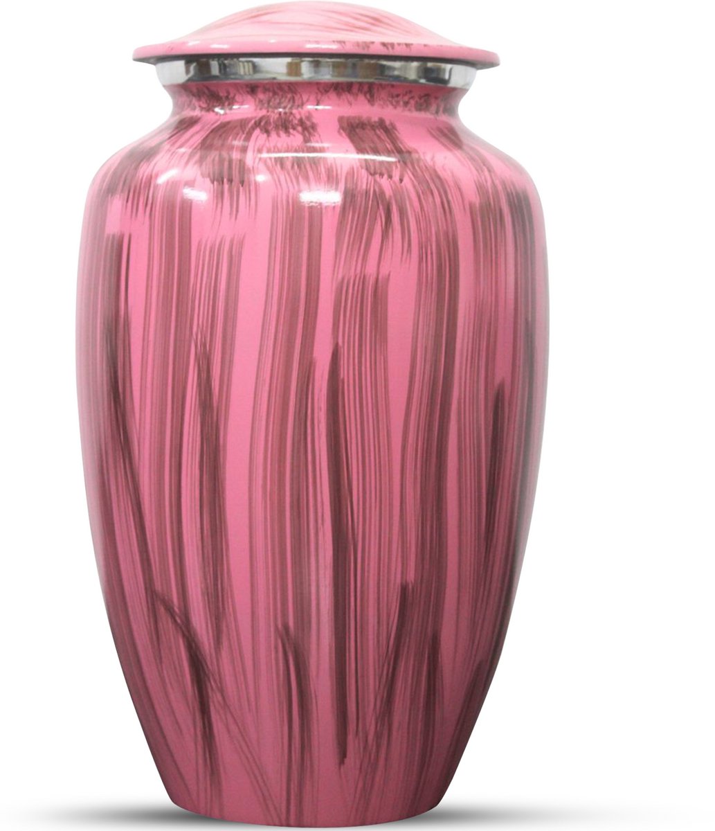 XXL As Urn - 3.5 Liter - Crematie Urn - Uniek - Voor Huisdieren of Menselijk As - Crematie As - Mini Urn - Decoratie Urn - Modern Pink