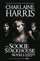 Boekomslag van "The Sookie Stackhouse Novels", met drie personen en tekst "Charlaine Harris Trueblood Omnibus III".