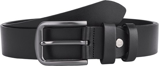 The Leather Goods Craft - Riem de buffle de haute qualité - Cuir intégral - Zwart - Ceinture en cuir de Premium - Ceintures de Luxe pour hommes - Taille 120