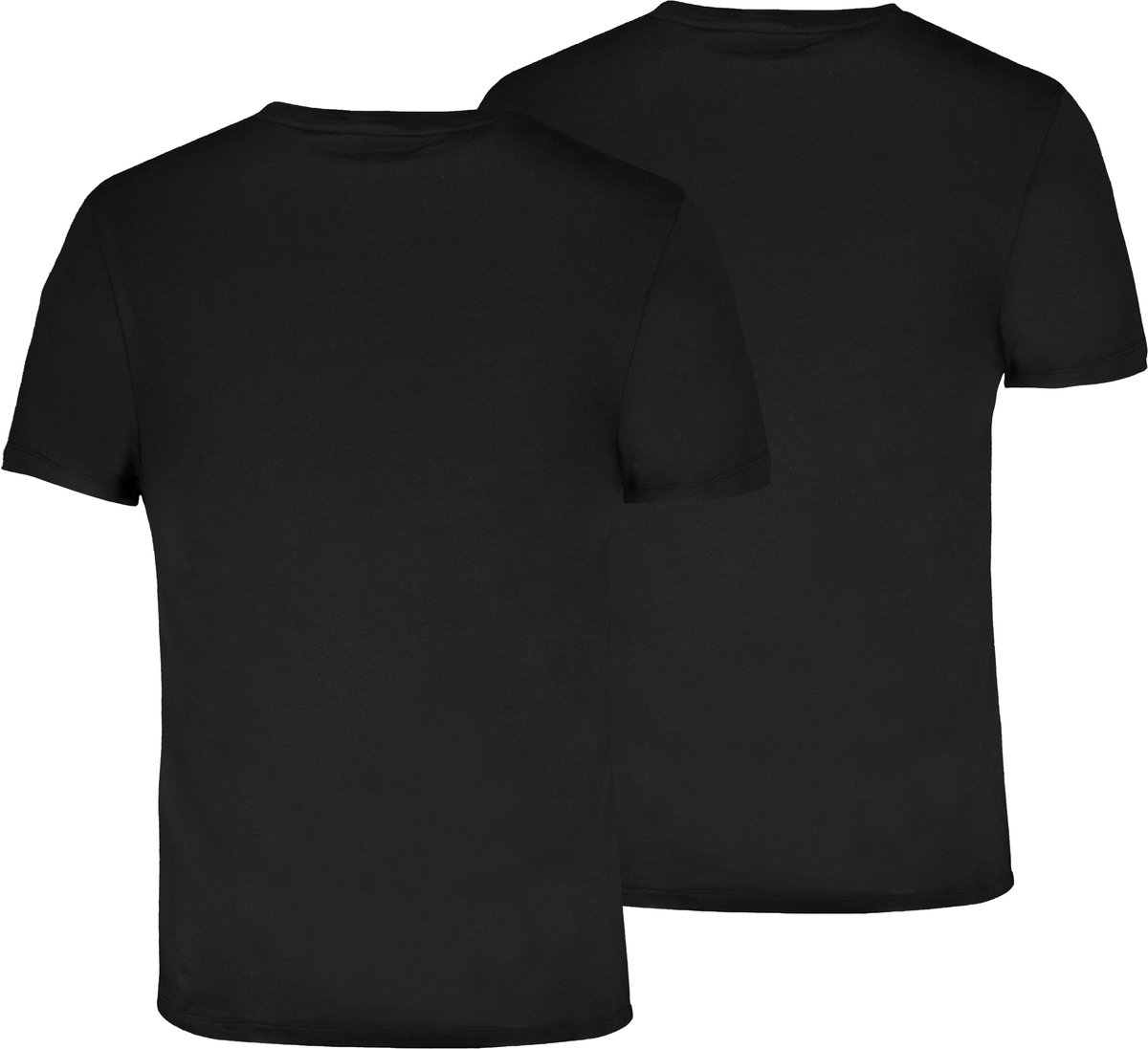 Everyday ronde hals T-shirt 2-pack – – XXL Zwart