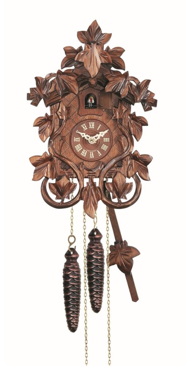 Engstler 525_Q - Koekoeksklok - Kwarts - Notenhout - 25,5 cm