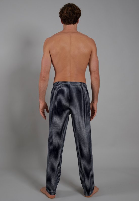 Pantalon de pyjama long homme Ceceba - bleu foncé à carreaux blancs - Taille: 4XL
