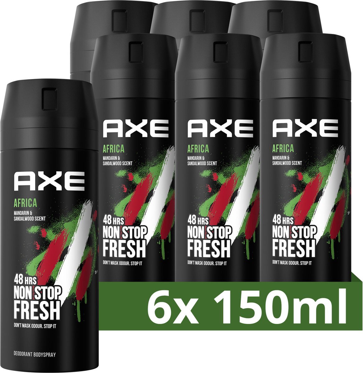 Axe Deodorant spray Africa 6 x 150 ml
