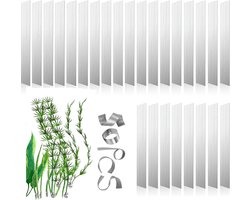 Flexibele plantenankers - 26 stuks 11cm*1*0.1cm - Aquarium Plant Gewichten - Plant Over Gewicht Ankers - Versterkte gewichten - Groene inrichting - Aquascape accessoires - Metaal - Voorkom drijvende planten - Voor aquarium- en aquariumplanten