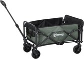 Bol.com Outsunny-Gartenwagen-114cm x 46cm x 92cm-Grün aanbieding