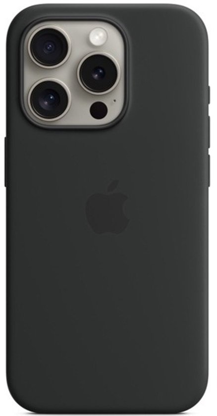 Apple Siliconenhoesje met MagSafe voor iPhone 15 Pro Max - Black