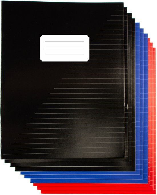 Kangaro - schrift - A5 - lijn - 80 pagina's - 60 grams - 10 stuks - K-58300