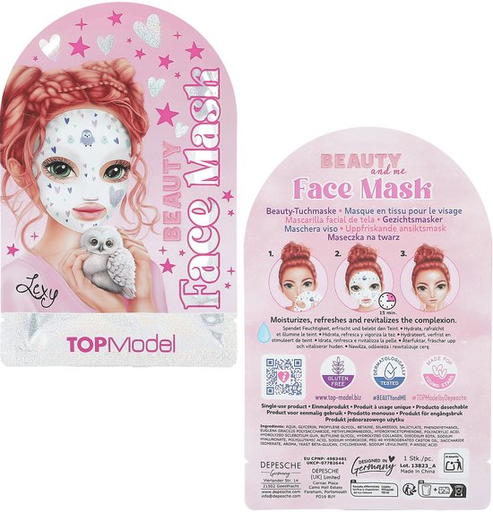 Variedade de Máscara Facial Top Model Beauty And Me DEPESCHE