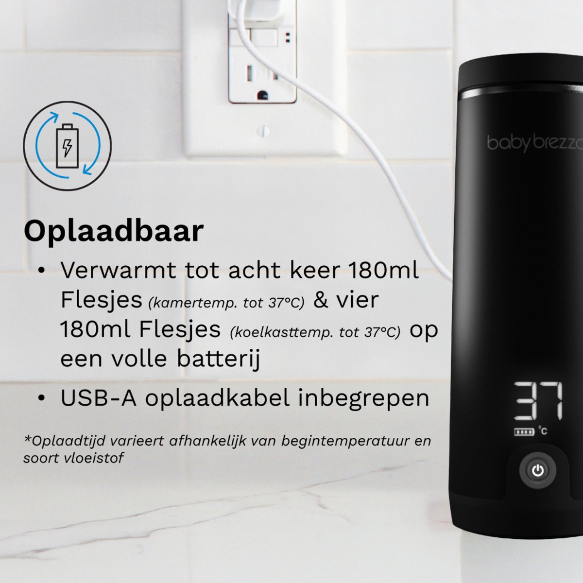 Baby Baby Brezza Draagbare Flessenwarmer - Snel & Veilig thumbnail 7