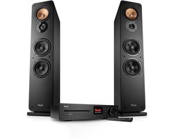 Teufel ULTIMA 40 KOMBO 3 - Compleet stereosysteem met vloerstaande speakers & cd-receiver, Wifi, bluetooth, Spotify Connect, DAB+/FM - zwart