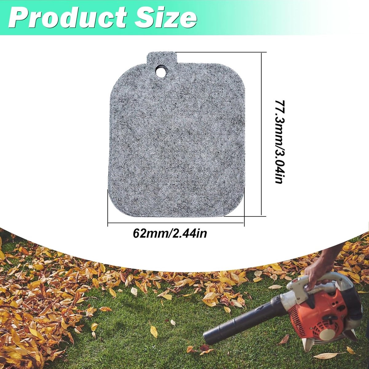 Geschikt voor 5-pack luchtfilter voor Stihl BG55 BG45 BG46 BG65 BG85 SH85 SH55 BR45 BR45C bladblazer, vervanging 42291201800 – foto 2