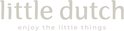 Logo van Little Dutch met de tekst "enjoy the little things".