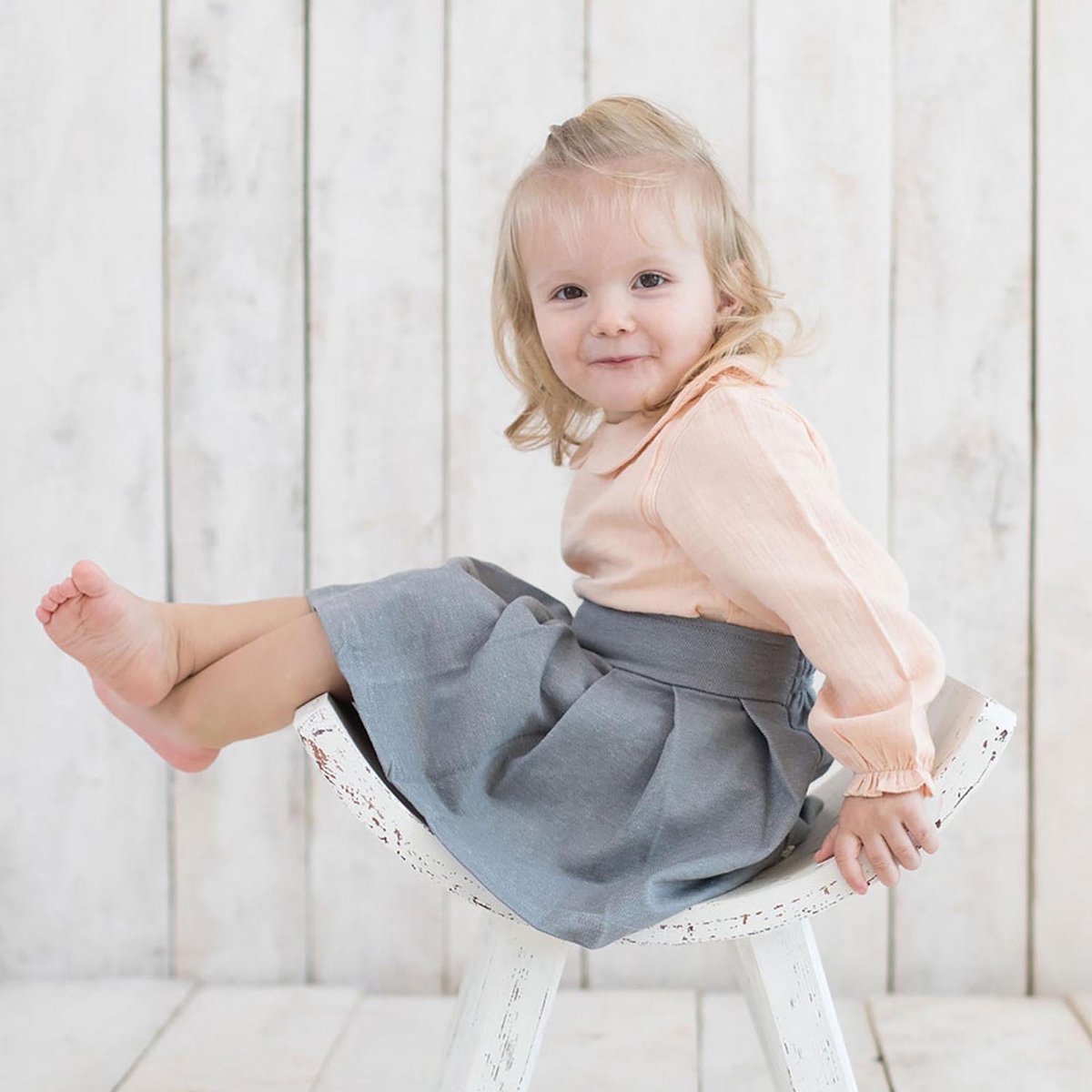 Babyshirt lichaam OrganicEra Organisch mousseline meisjeshemdbody