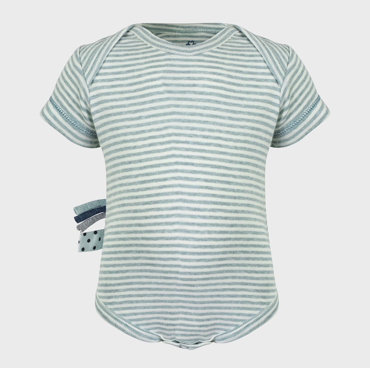 Babyrompertje met korte mouwen OrganicEra Organic Baby S/S bodysuit gestreept