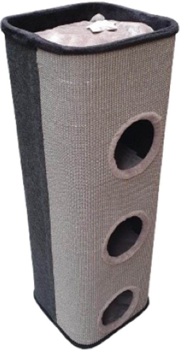 Topmast Krabton Cattower - Grijs - Maat XL - 120 x 40 x 40 cm - Grote krabpaal - Laagste prijs!
