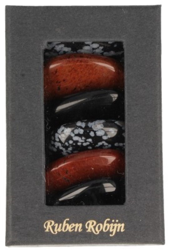Oplegstenen Massage Set Obsidiaan
