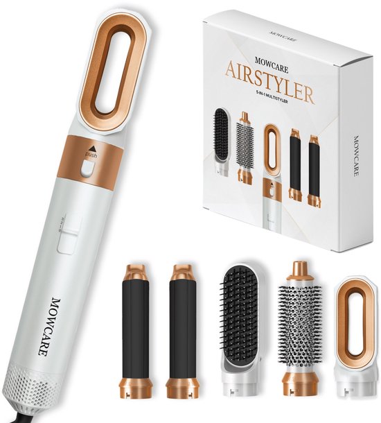 MOWCARE® Fer à friser 5 en 1 - Brosse sèche-cheveux - Airstyler - Brosse à friser - Multistyler