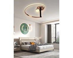 Luxe Plafondlamp - Goud Chroom - Plafonnière - Ø50cm - Smartlamp - LED - Met Afstandsbediening - Warm Wit Licht - Slaapkamer - Eetkamer - Keuken - Badkamer - Woonkamer