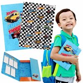 Classeur A4 élastique Plastifié STARPAK Motif Pixel - Rangement Scolaire Et Créatif
