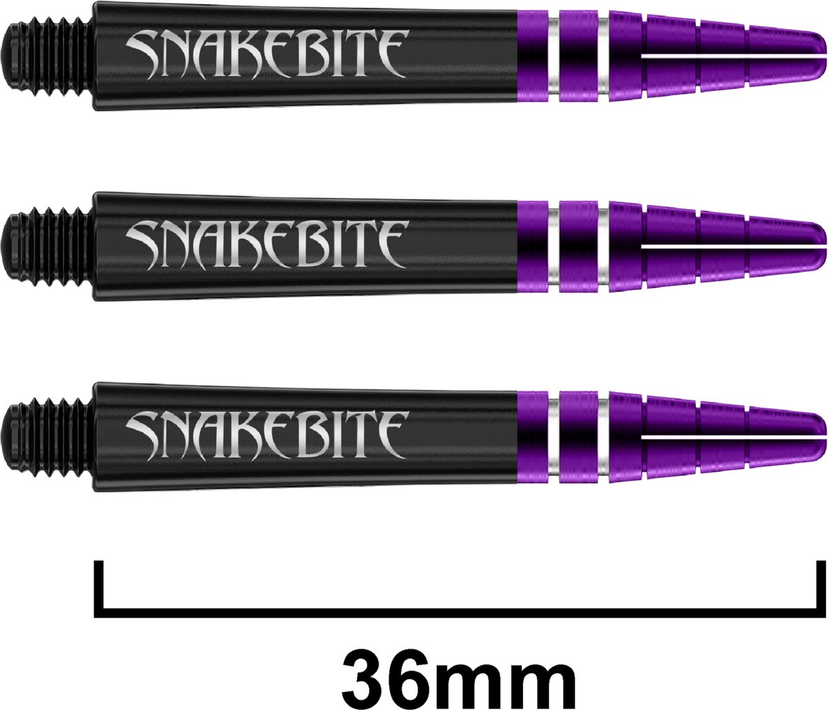 Red Dragon Nitrotech Snakebite Black/Purple - Dart Shafts Medium