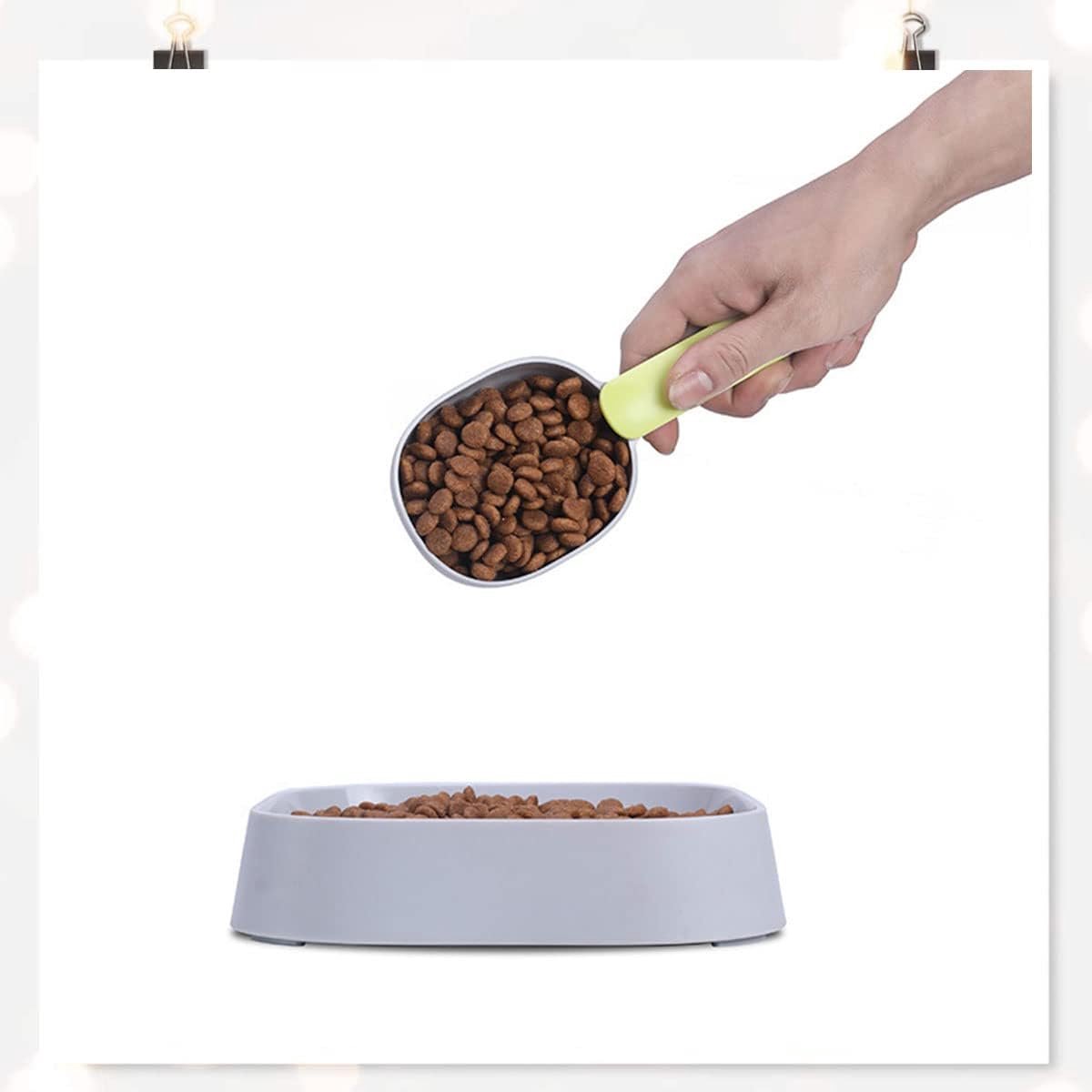 Afbeelding 3 van Voerschep - 2 stuks - Maatschep voor diervoeding - huisdier voerschep - Diervoeding lepel - hond - kat - Voerschep voor hond - Voerschep voor kat - Huisdier voerschep - Maatlepel - Indigo/Grijs Groen