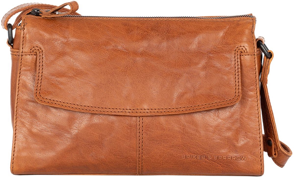 Spikes & Sparrow Crossbody Schoudertas Elbertina Brandy