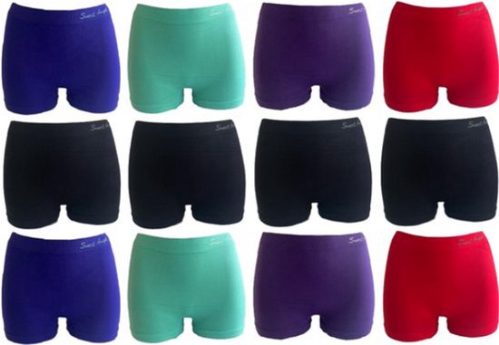 Naadloze Dames Boxershorts 6-Pack – Zacht Microfiber Comfort (maat: S/M