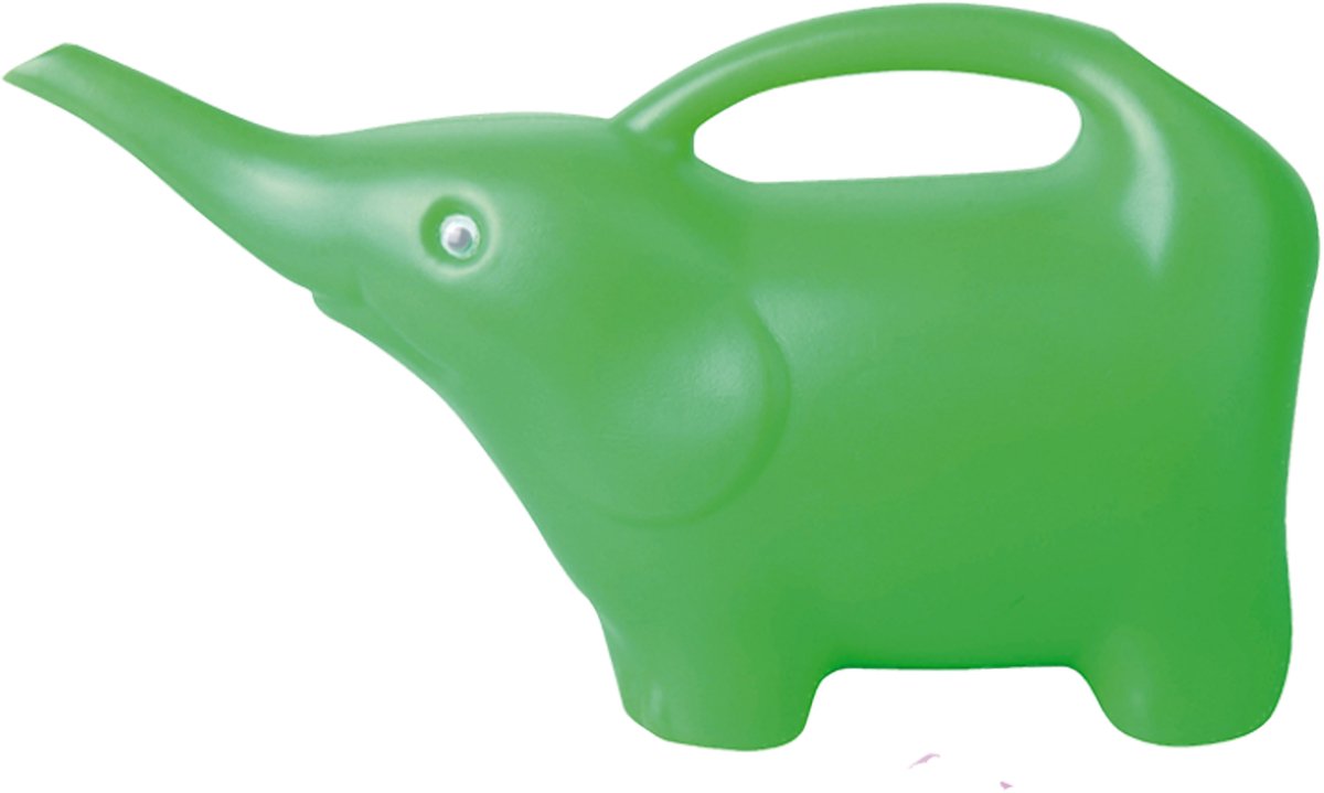 Esschert Design Gieter - Olifant - groen - 1,6 liter - kunststof - Olifant 's gietertje - gieters voor kinderen