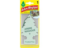 Frosted Pine Arbre Magique Geurboom Luchtverfrisser voor in de auto – Car Parfum – Geurboompje – Geurbooster – Wonderboom – Geurverfrisser – Nieuwe Auto – Autogeur – Autoparfum – Geurblad - Zomer Fris - Bevroren Den- IJzige Den