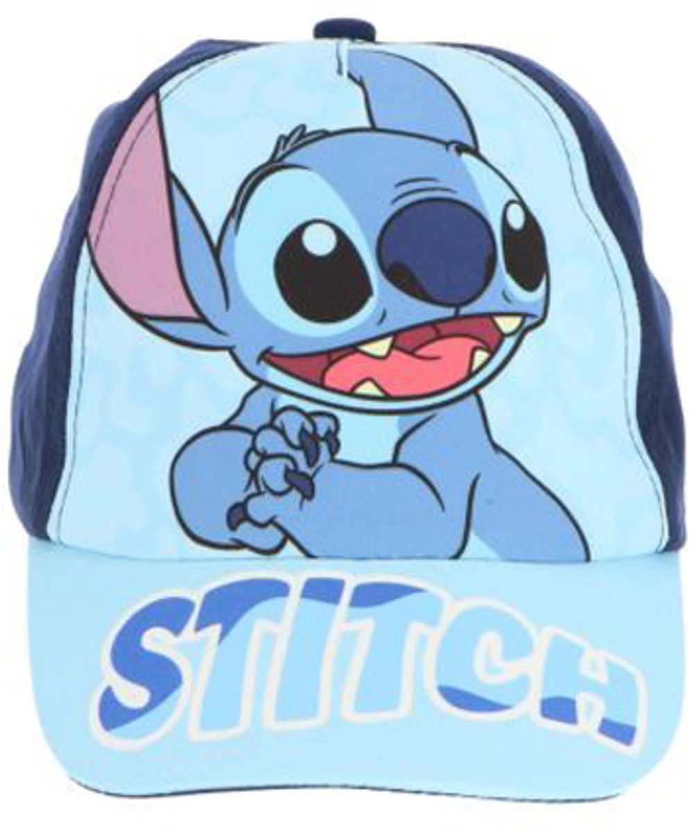 Disney Stitch Kinderpet – Lichtblauw Jongens Cap – Maat 53cm – Verstelbaar – Zomer Hoedje – 3 t/m 12 Jaar