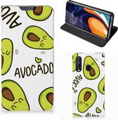 Magnet Case Geschikt voor Samsung Galaxy A60 Avocado Singing