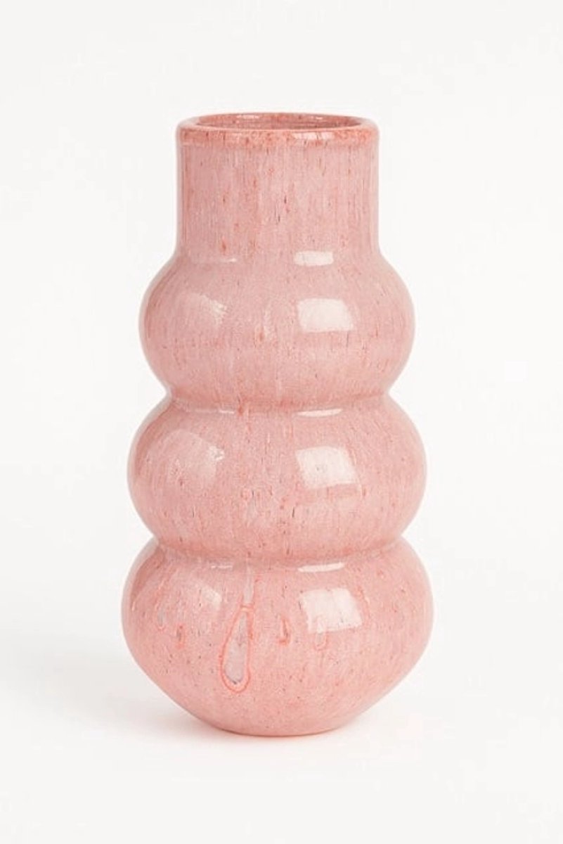 Vaas Lomami | Roze - Pink | Mondgeblazen glas | D18xH30 cm