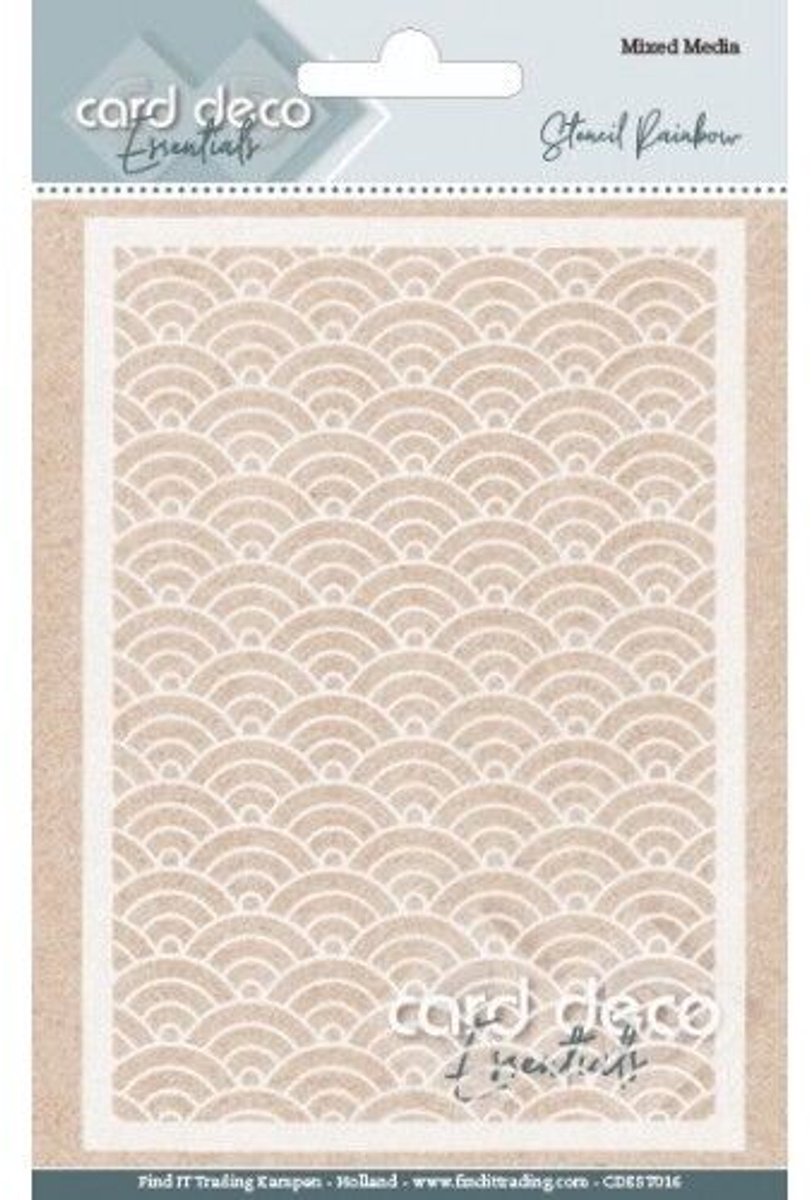 Card Deco Essentials - Mixed Media Stencil - Rainbow