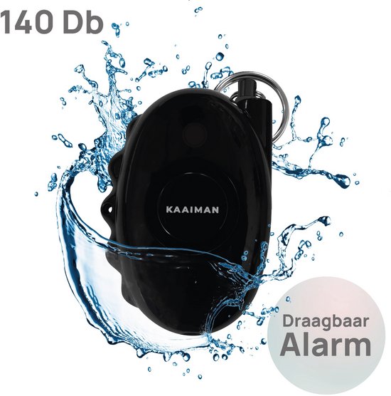 Kaaiman® Persoonlijk Alarm Sleutelhanger – 140 dB met Zaklamp