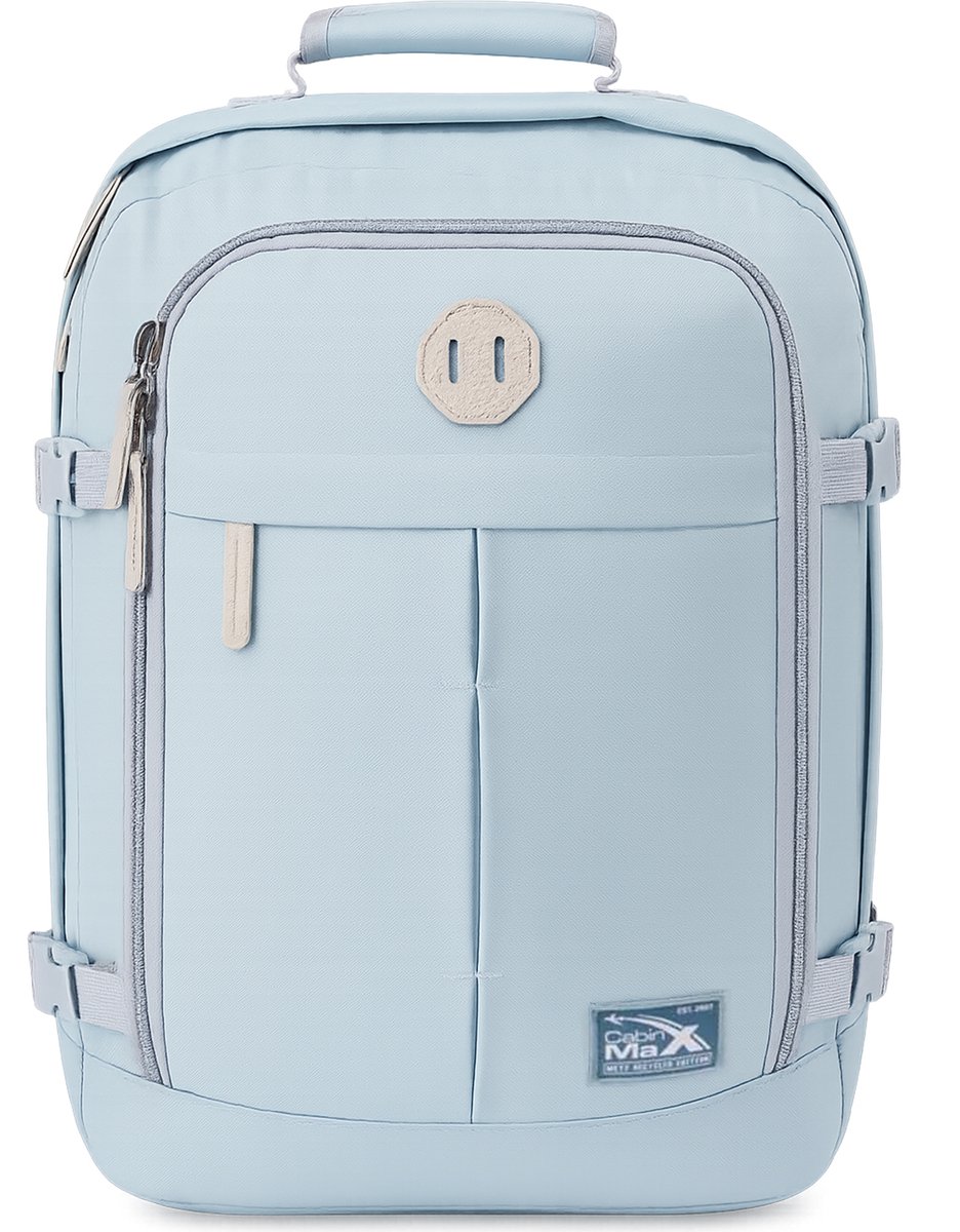 CabinMax Metz Reistas– Handbagage 30L Easyjet - Rugzak – Backpack - 45x35x20cm – Lichtgewicht - Aspen Blue