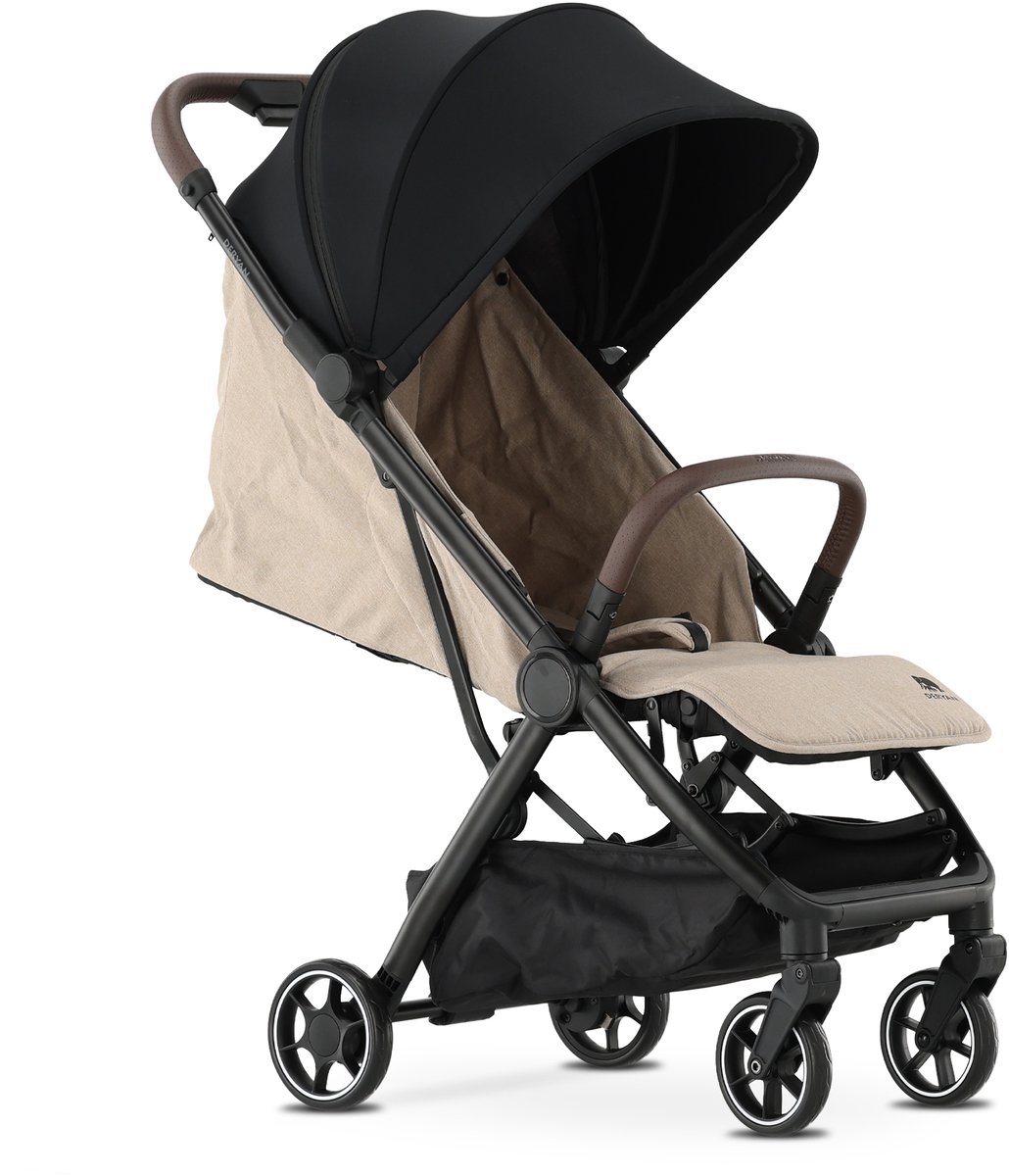 Deryan Air Buggy - Reisbuggy Inklapbaar - Compacte Buggy - Nougat – foto 8