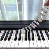 Verwijderbare piano- en keyboardlabels 88 toetsen