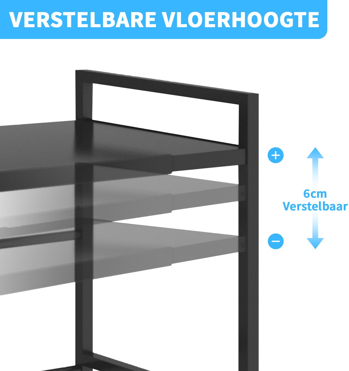 Magnetronrek Uitschuifbaar 2 Niveaus, Magnetronrek Met 3 Ophanghaken, Voor Werkbladen In De Keuken Magnetronrekken Keukenrekken Zwart Color Black