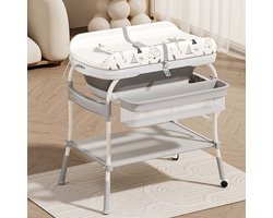 Baninni 2-in-1 Verzorgingstafel met Bad Ramona Grijs
